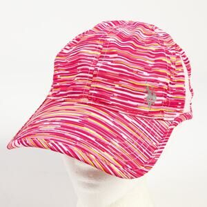 US Polo Assn Womens Athletic H&L Walking Running Biking Packable Hat Pink Multi